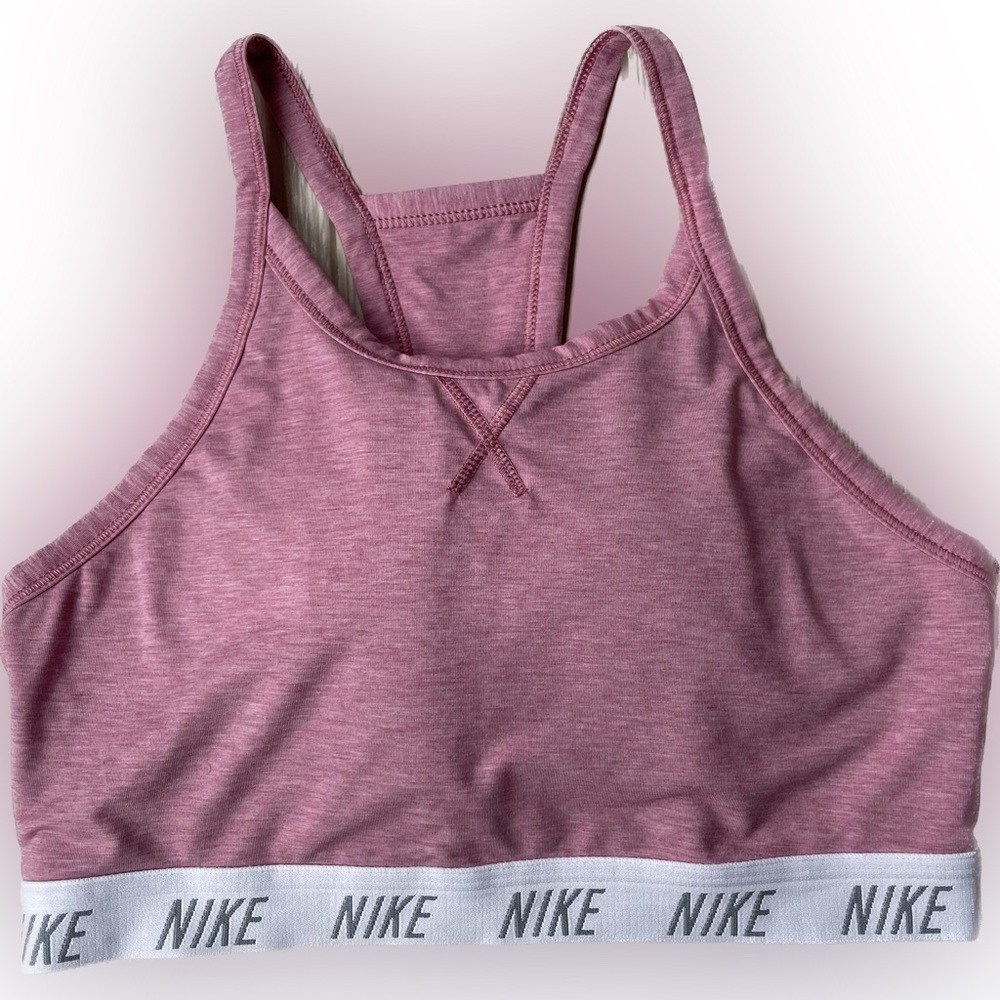 Nike Dri Fit Swoosh Classic Support Training Bra Size Large